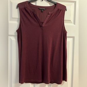 Women’s Size Large 41 Hawthorne Zariyah Split Neck Mixed Material Knit Top